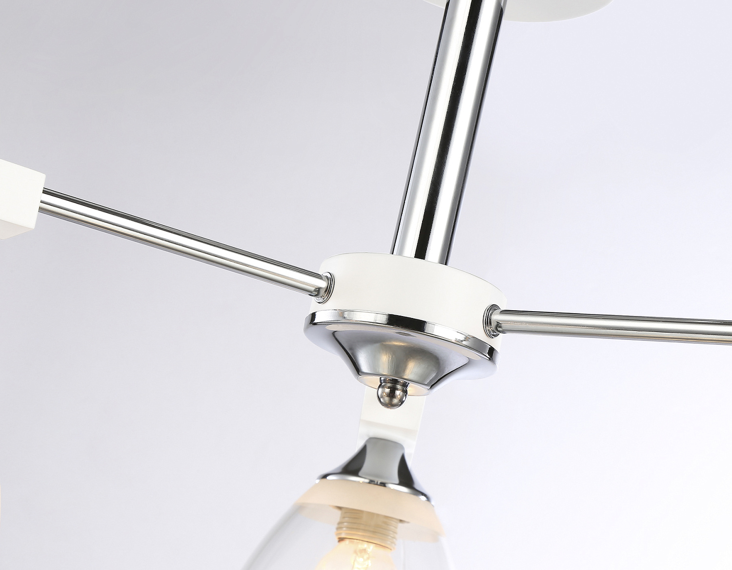 Подвесная люстра TR9091/3 WH/CH белый/хром E27*3 max 40W D570*270