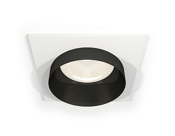 Комплект встраиваемого светильника XC6520021 SWH/PBK белый песок/черный полированный MR16 GU5.3 (C6520, N6131)