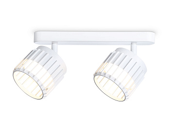 Настенно-потолочный поворотный спот со сменной лампой GX53 TN71161/2 WH белый GX53/2 260*100*125