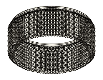 Насадка передняя для корпуса светильника с диаметром отверстия D85mm N8484 BK тонированный D85*H35mm Out30mm GX53