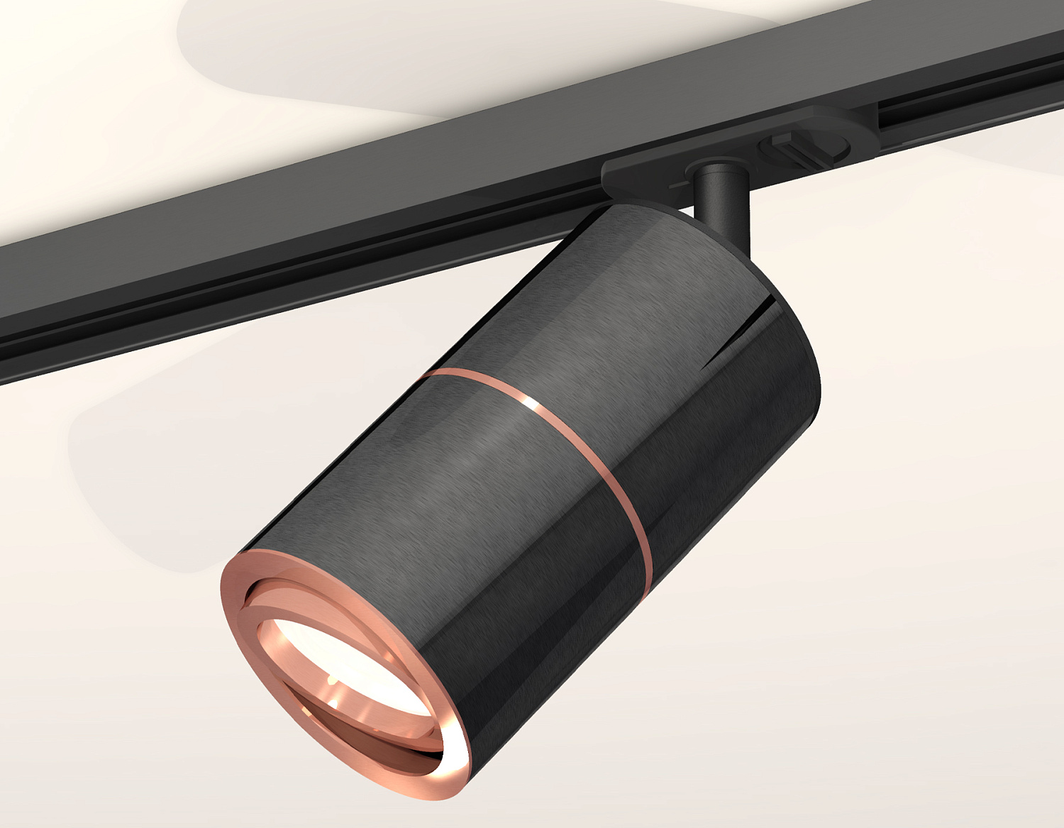 Комплект поворотного трекового светильника XT7403001 DCH/PPG/SBK черный хром/золото розовое полированное/черный песок MR16 GU5.3