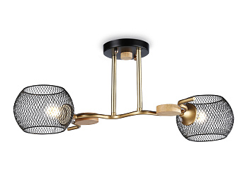 Подвесной светильник TR80162/2 BK/GD черный/золото E27/2 max 40W 550*360*220