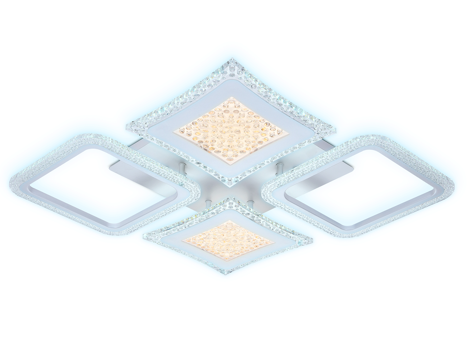 Потолочный светодиодный светильник с пультом FA430/4 WH белый 112W 750*670*80 (ПДУ РАДИО 2.4G)