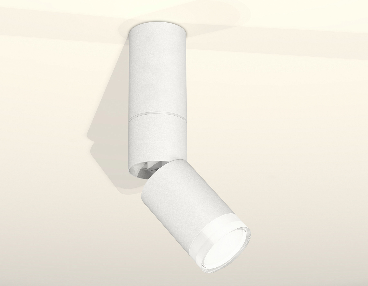 Комплект накладного поворотного светильника с акрилом XM6312105 SWH/FR/CL белый песок/белый матовый/прозрачный MR16 GU5.3