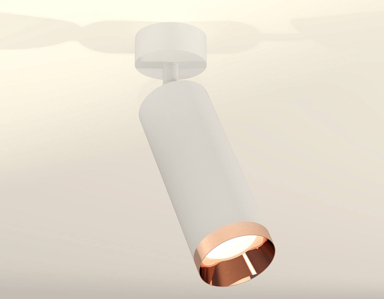 Комплект накладного поворотного светильника XM6342006 SWH/PPG белый песок/золото розовое полированное MR16 GU5.3 (A2202, C6342, N6135)