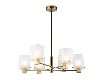 Подвесная люстра LH57031/6 BS/SM латунь/дымчатый E14/6 max 40W D690*690