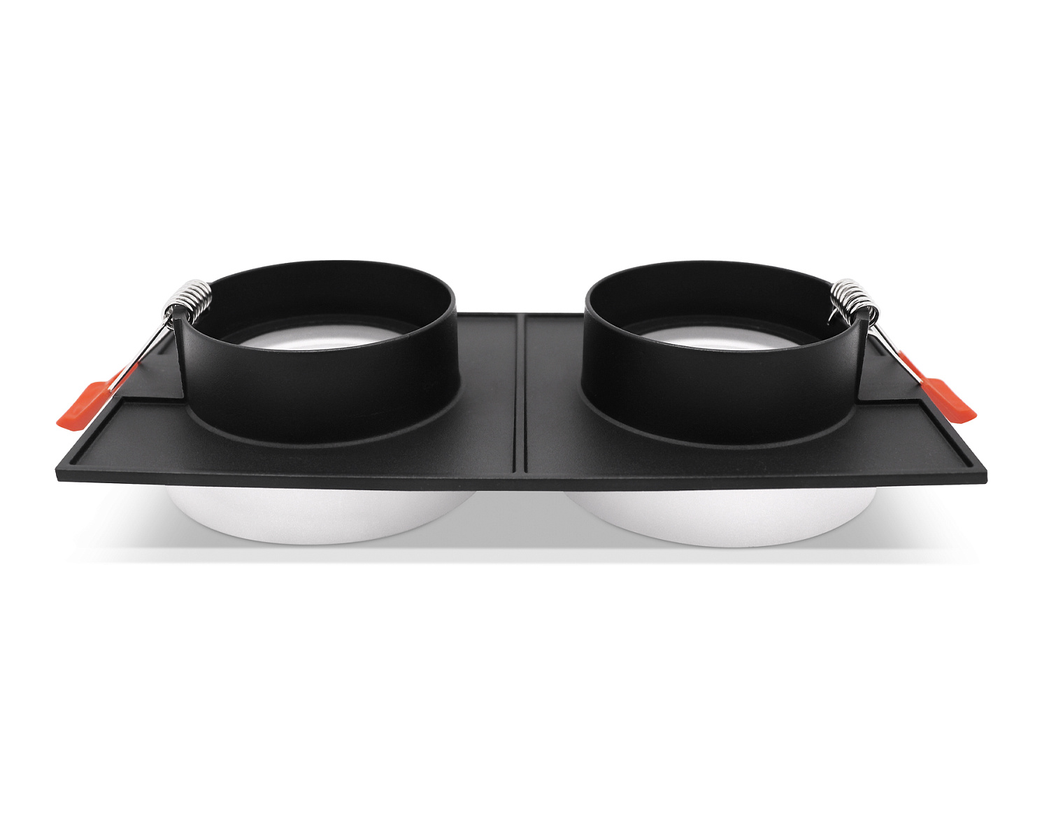 Встраиваемый точечный светильник с акрилом TN1319/2 SBK/FR черный песок/белый матовый GU5.3 182*92*45