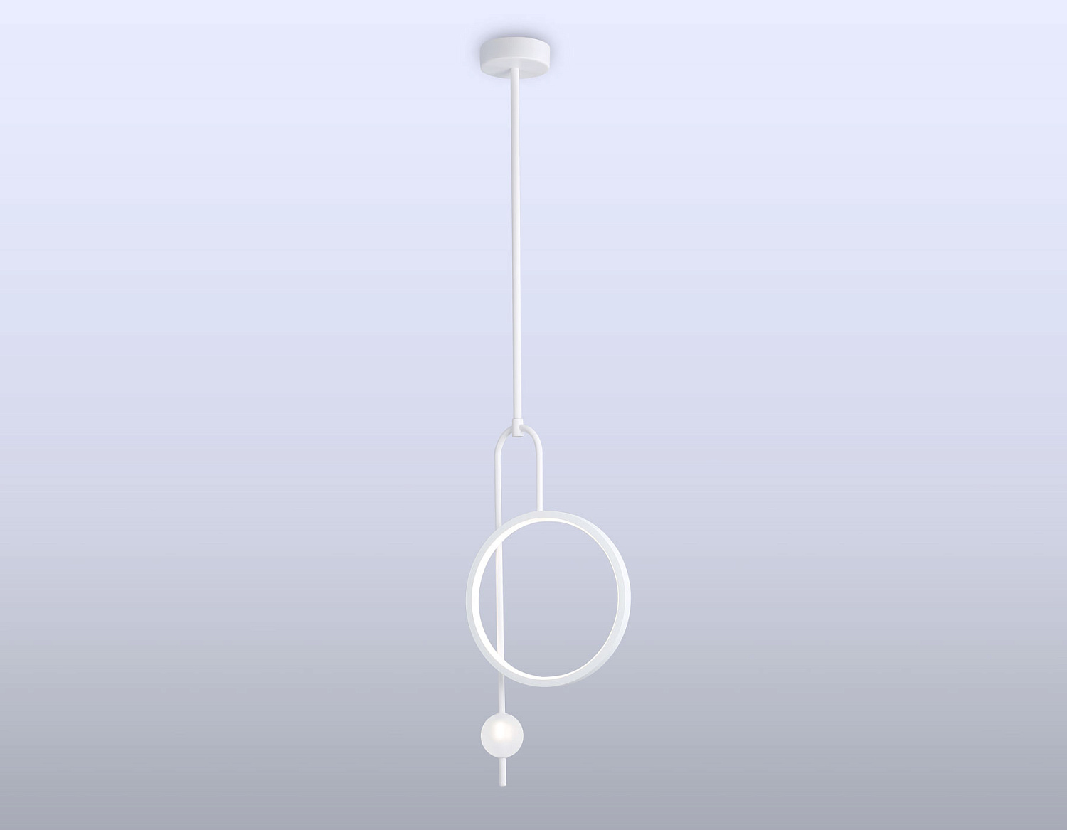 Подвесной светодиодный светильник FL66431 WH белый 4200K 13W 240*60*1580 (Без ПДУ)