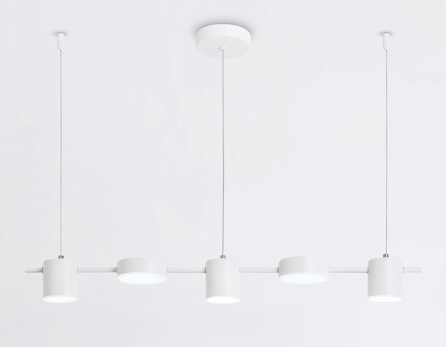 Подвесной светодиодный светильник FL51678/5 WH белый 3000K/4200K/6400K 25W 790*100*1000 (Без ПДУ)