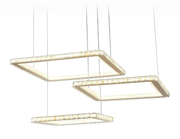Управляемый подвесной светодиодный светильник FA1761/3 GD золото 180W 3000K+6400K/3000K/6400K/4200K+4200K 680*460*740 (ПДУ РАДИО 2.4G)