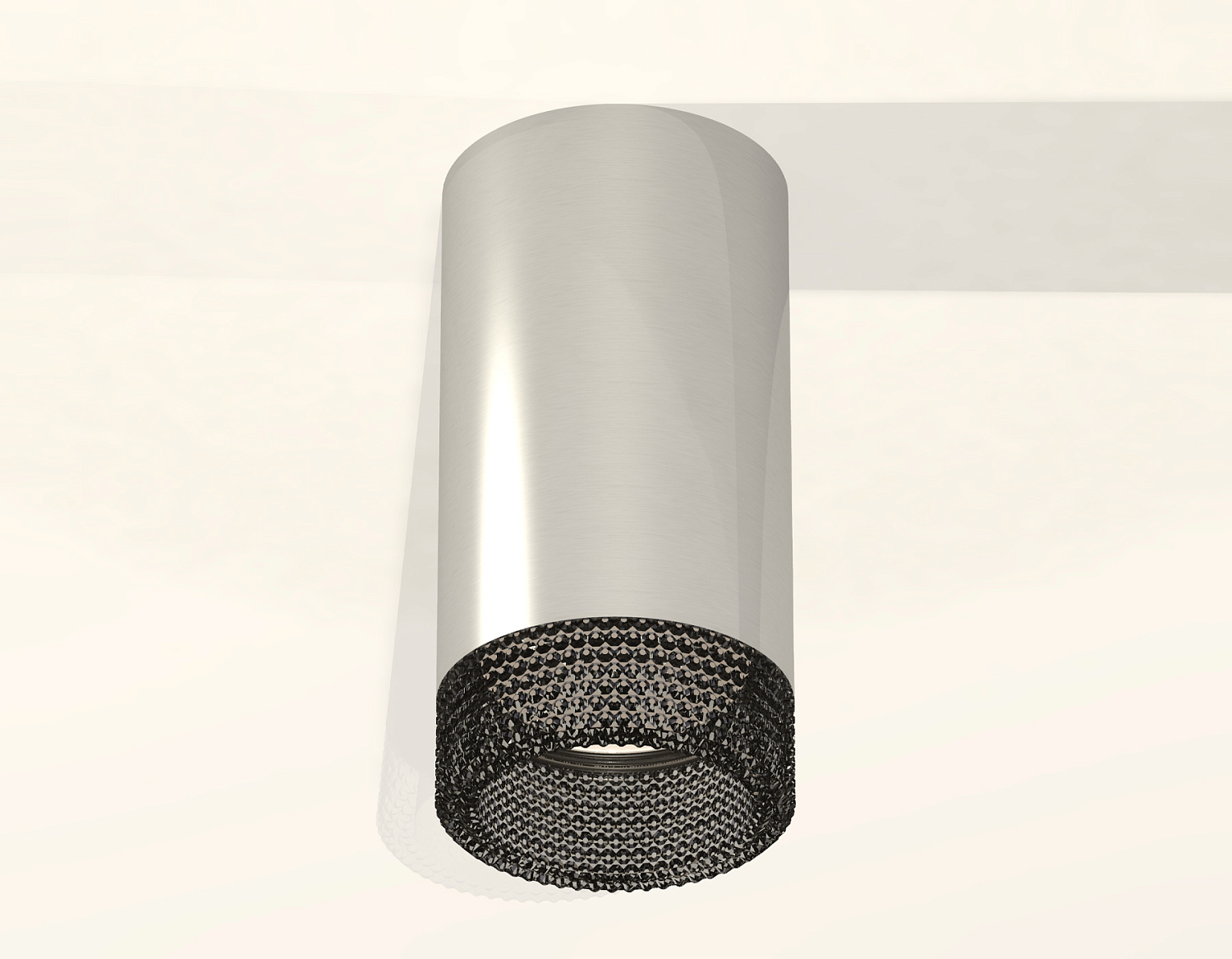 Комплект накладного светильника с композитным хрусталем XS6325020 PSL/BK серебро полированное/тонированный MR16 GU5.3 (C6325, N6151)