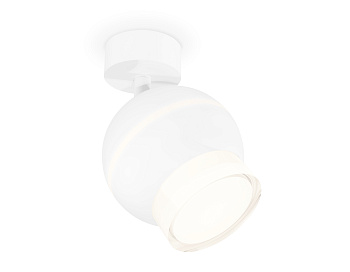 Комплект поворотного светильника с дополнительной подсветкой XM1101016 SWH/FR/CL белый песок/белый матовый/прозрачный MR16 GU5.3 LED 3W 4200K (A2202,C1101,N7160)
