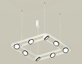Комплект подвесного поворотного светильника XB9177101/8 SWH/PBK белый песок/черный полированный GX53 (C9177, N8113)