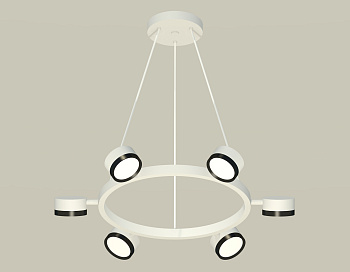 Комплект подвесного поворотного светильника XB9191151/6 SWH/PBK белый песок/черный полированный GX53 (C9191, N8113)