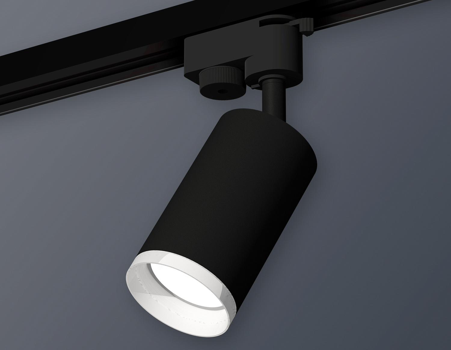 Комплект трекового однофазного светильника XT6323150 SBK/FR черный песок/белый матовый MR16 GU5.3 (A2521, C6323, N6246)