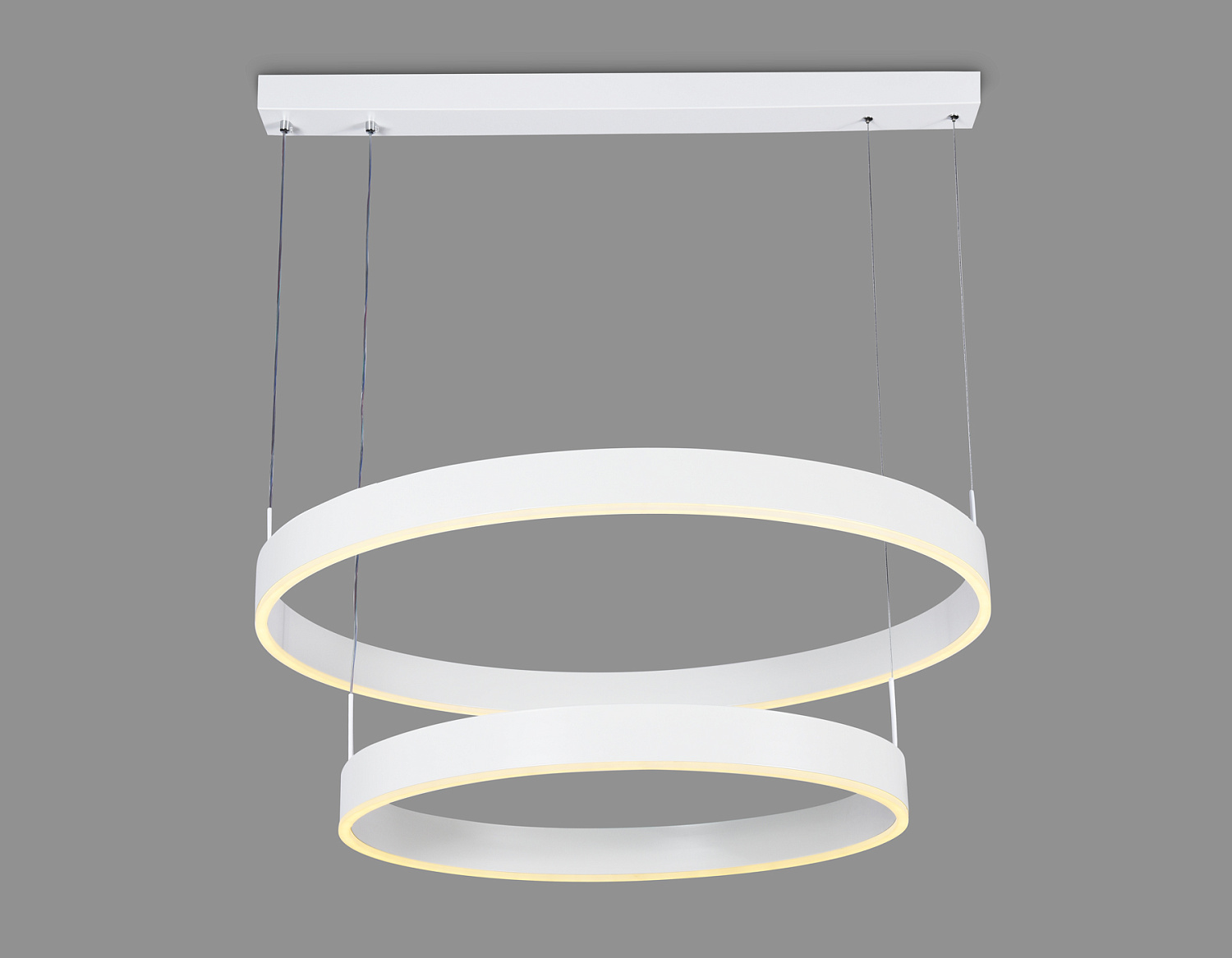 Подвесной светодиодный светильник с пультом управления FA6615/2 WH белый 119W D600/800*750 (ПДУ РАДИО 2.4G)