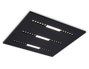 Светодиодная панель в стиле техно DPS1071 BK черный 48W 4000K 175-265V IP20 4080LM 595*595*14