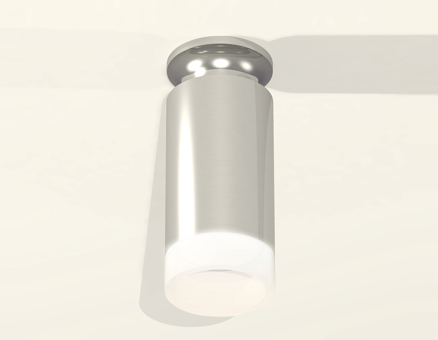 Комплект накладного светильника с акрилом XS6325081 PSL/FR серебро полированное/белый матовый MR16 GU5.3 (N6903, C6325, N6248)