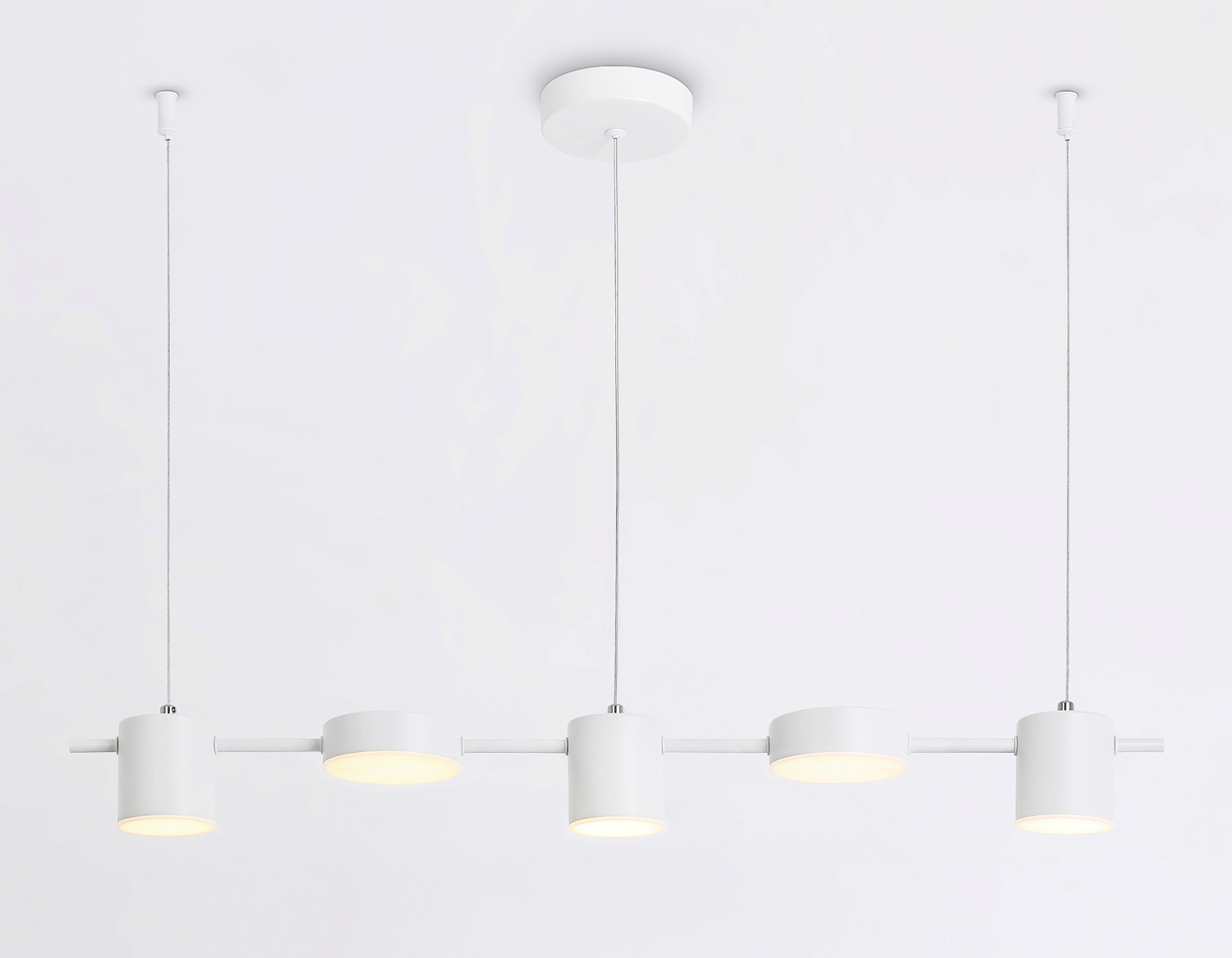 Подвесной светодиодный светильник FL51678/5 WH белый 3000K/4200K/6400K 25W 790*100*1000 (Без ПДУ)