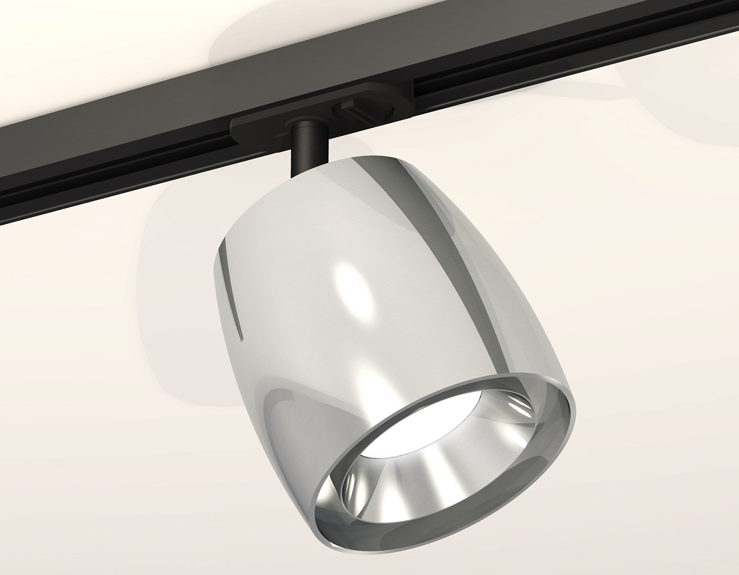 Комплект трекового светильника XT1143001 PSL/SBK серебро полированное/черный песок MR16 GU5.3 (A2537, C1143, N7032)