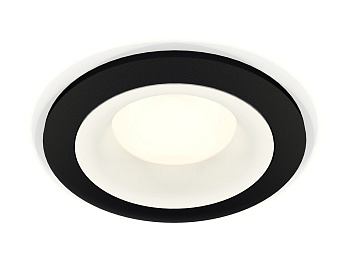 Комплект встраиваемого светильника XC7622001 SBK/SWH черный песок/белый песок MR16 GU5.3 (C7622, N7010)