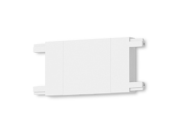 Коннектор прямой для накладного шинопровода Magnetic Ultra Slim GV1107 WH белый прямой коннектор для накладного шинопровода 46*26*26
