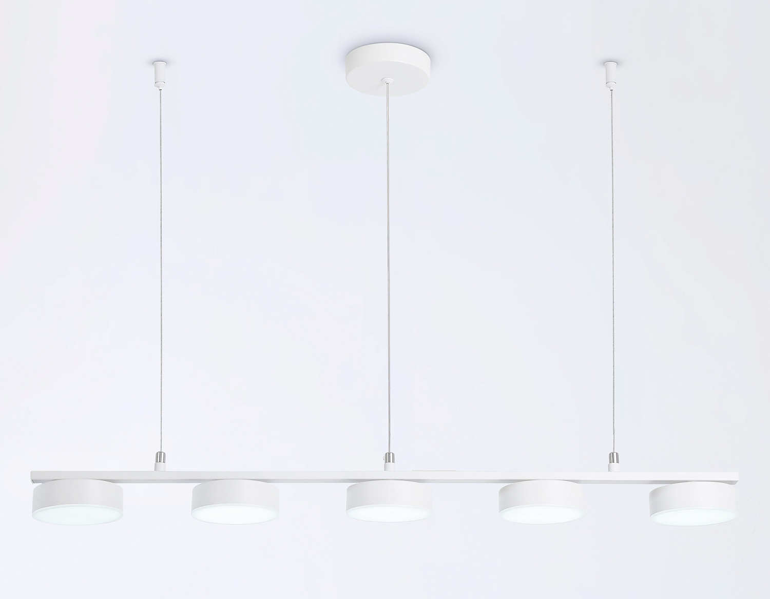 Подвесной светодиодный светильник FL51733/5 WH белый 3000K/4200K/6400K 25W 800*100*1000 (Без ПДУ)