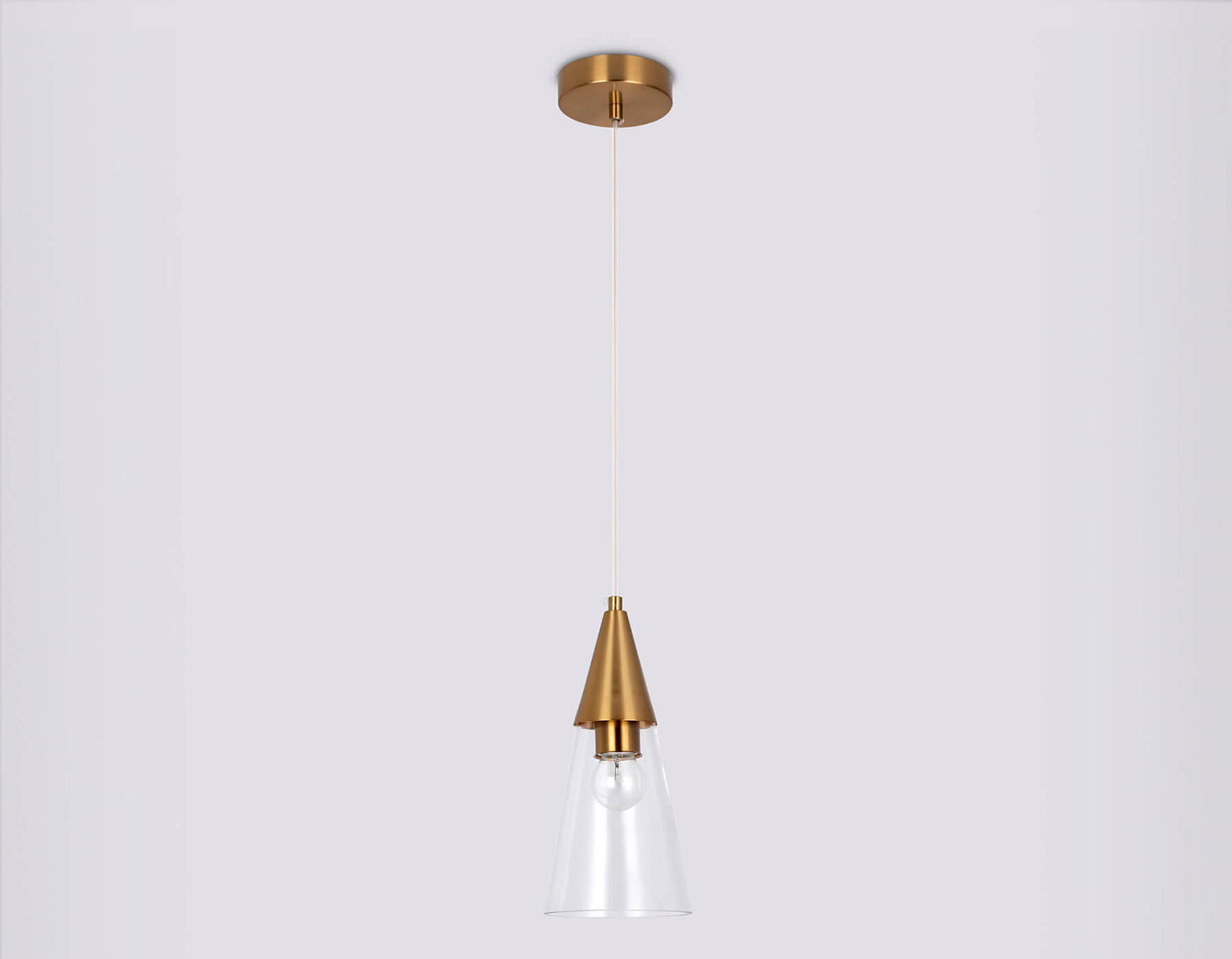 Подвесной светильник TR3666 BS/CL латунь/прозрачный E14 max 40W D120*1000