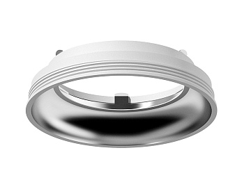Насадка передняя для корпуса светильника с диаметром отверстия D70mm N7022 SWH/PSL белый песок/серебро полированное D70*H20mm Out1mm MR16
