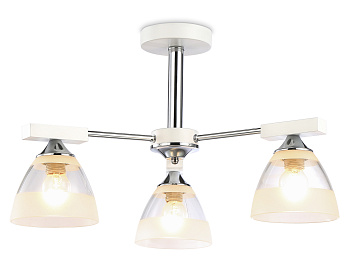 Подвесная люстра TR9091/3 WH/CH белый/хром E27*3 max 40W D570*270