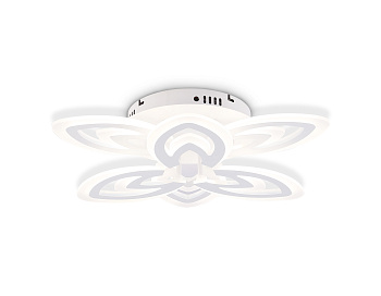 Потолочный светодиодный светильник с пультом FA4546/3+3 WH белый 3000K-6400K 76W D490*110 (ПДУ ИК)