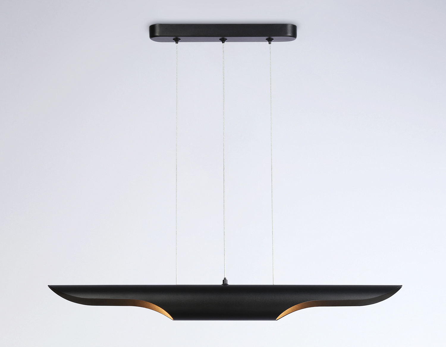 Светильник подвесной со сменной лампой E27 TN5157/2 BK черный E27/2 max 40W 600*60*1100