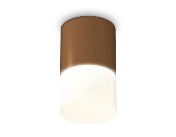 Комплект накладного светильника с акрилом XS6304042 SCF/FR кофе песок/белый матовый MR16 GU5.3 (C6304, N6252)