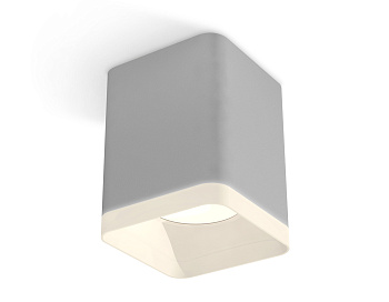 Комплект накладного светильника с акрилом XS7814010 SGR/FR серый песок/белый матовый MR16 GU5.3 (C7814, N7755)