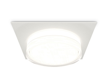 Комплект встраиваемого светильника с акрилом XC8061022 SWH/FR/CL белый песок/белый матовый/прозрачный GX53 (C8061, N8399)