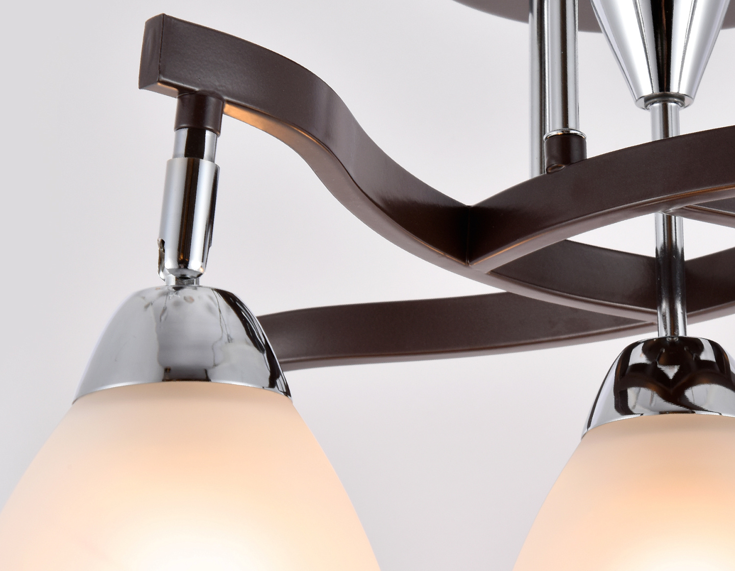 Подвесная люстра TR3113/5 DCF/CH темный кофе/хром E27 max 40W 565*565*320