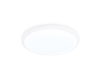 Потолочный светодиодный светильник FZ1230 WH белый IP44 22W 6400К D260*55 (Без ПДУ)