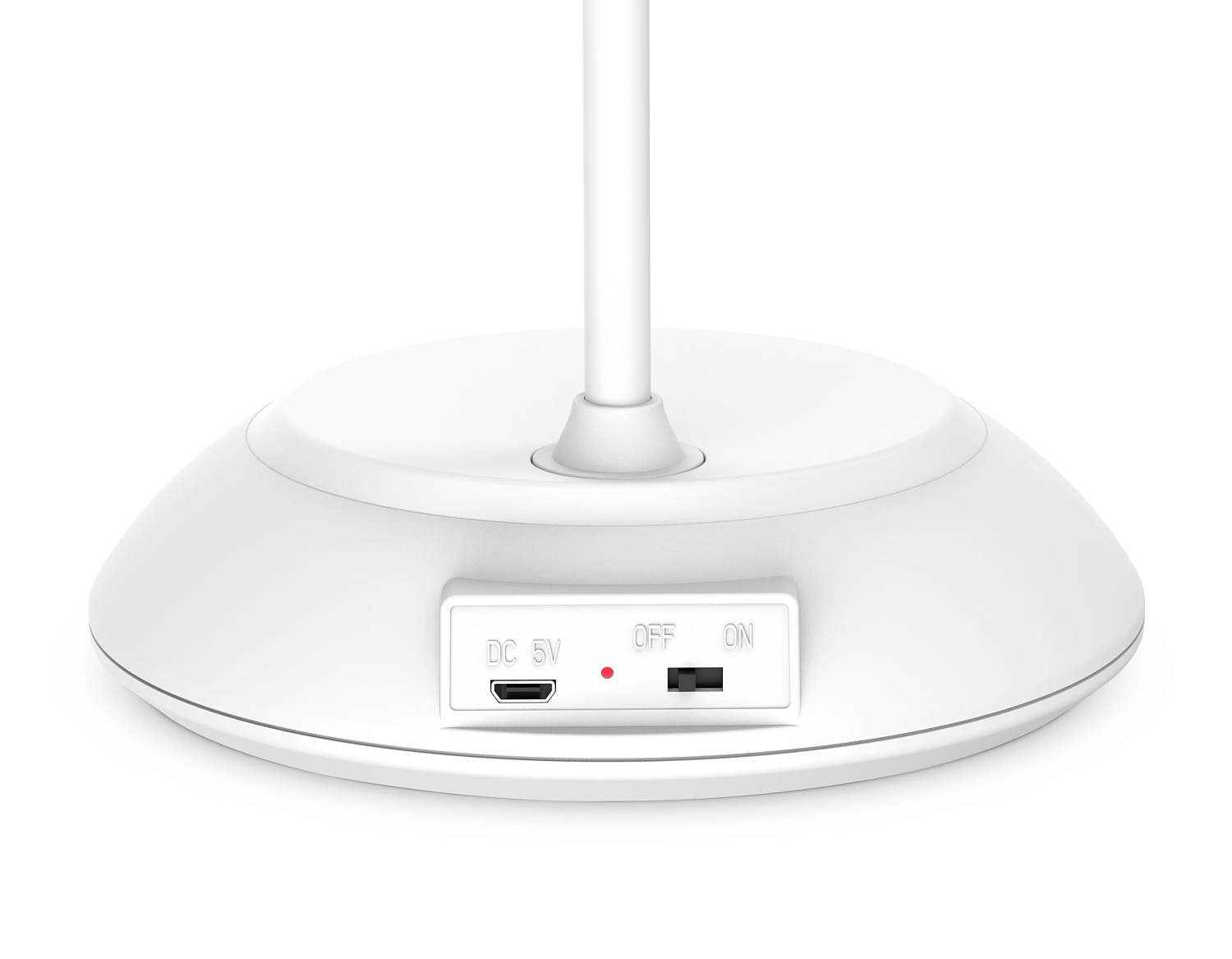 Светодиодная настольная лампа с аккумуляторной батареей, регулировкой цвета и USB-проводом DE600 WH белый LED 2800-6500K 5W