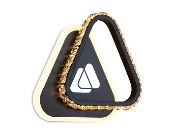 Настенный светодиодный светильник с хрусталем FA236 BK черный LED 4200K/4200K/6400K 30W 210*210*50