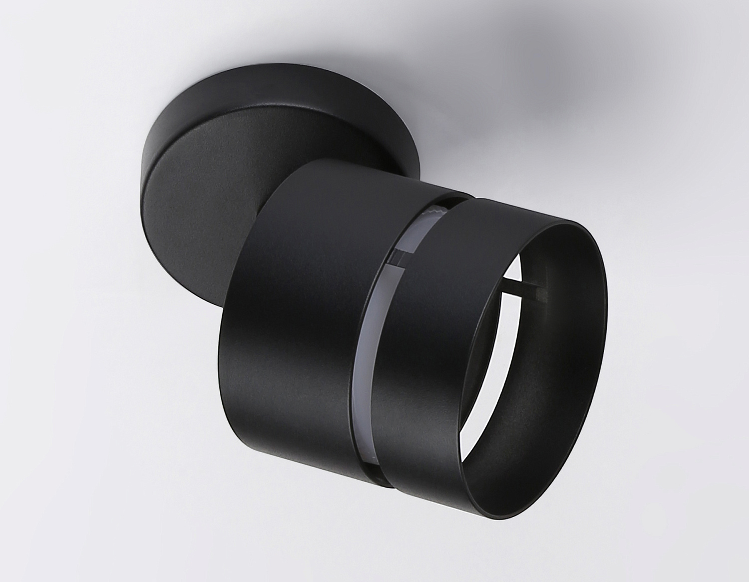 Светильник накладной поворотный со сменной лампой GU10 TN71056 BK черный GX53 max 12W D85*145