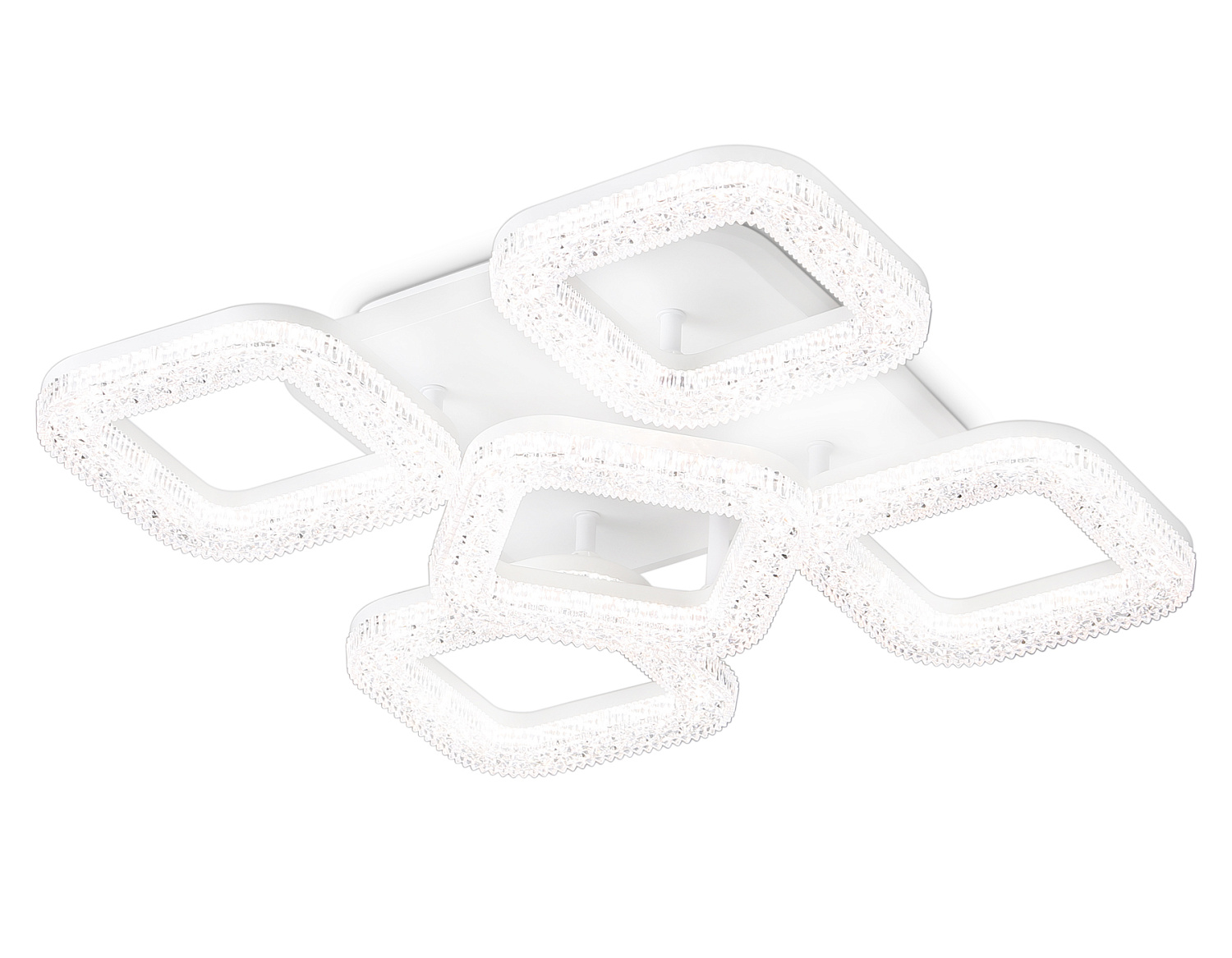 Потолочный светодиодный светильник с пультом FA3914/4+1 WH белый 80W 3000K/4200K/6400K 380*380*110 (ПДУ РАДИО 2.4G)