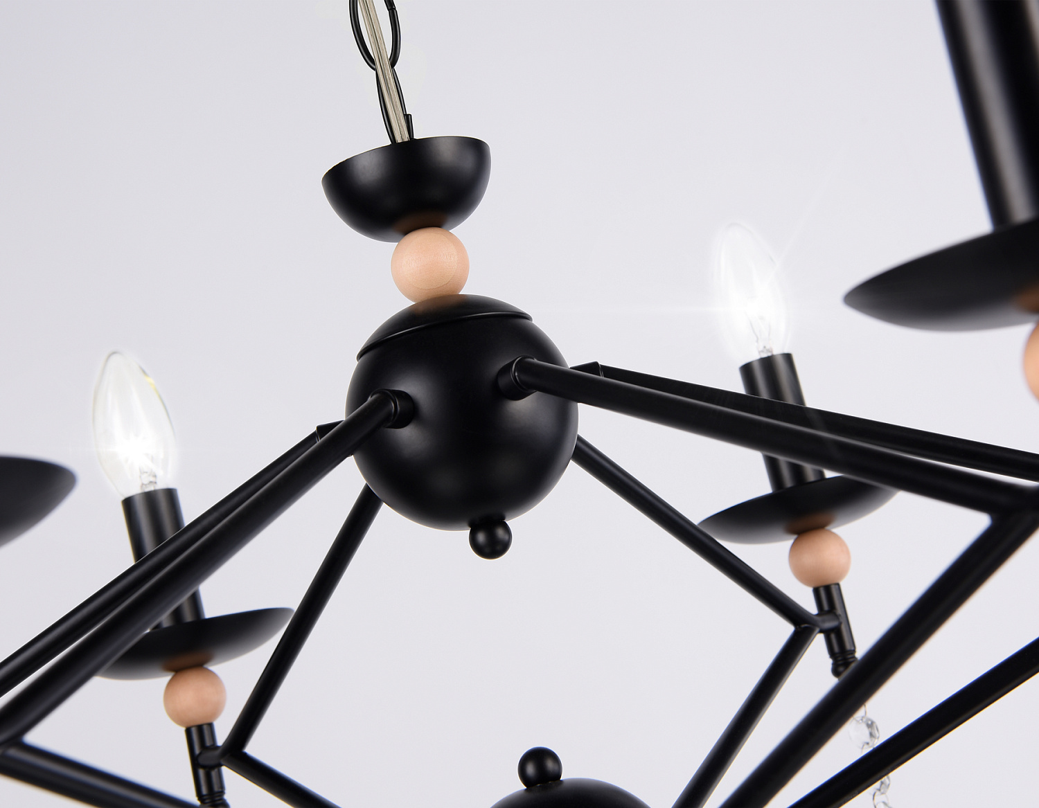 Подвесная люстра TR9597/6 BK черный E14/6 max 40W D660*880