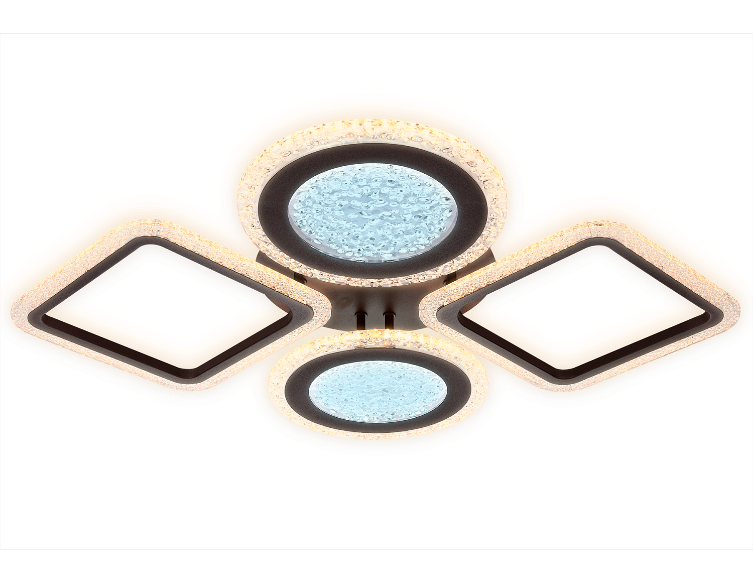 Потолочный светодиодный светильник с пультом FA431/4 CF кофе 108W 750*580*80 (ПДУ РАДИО 2.4G)