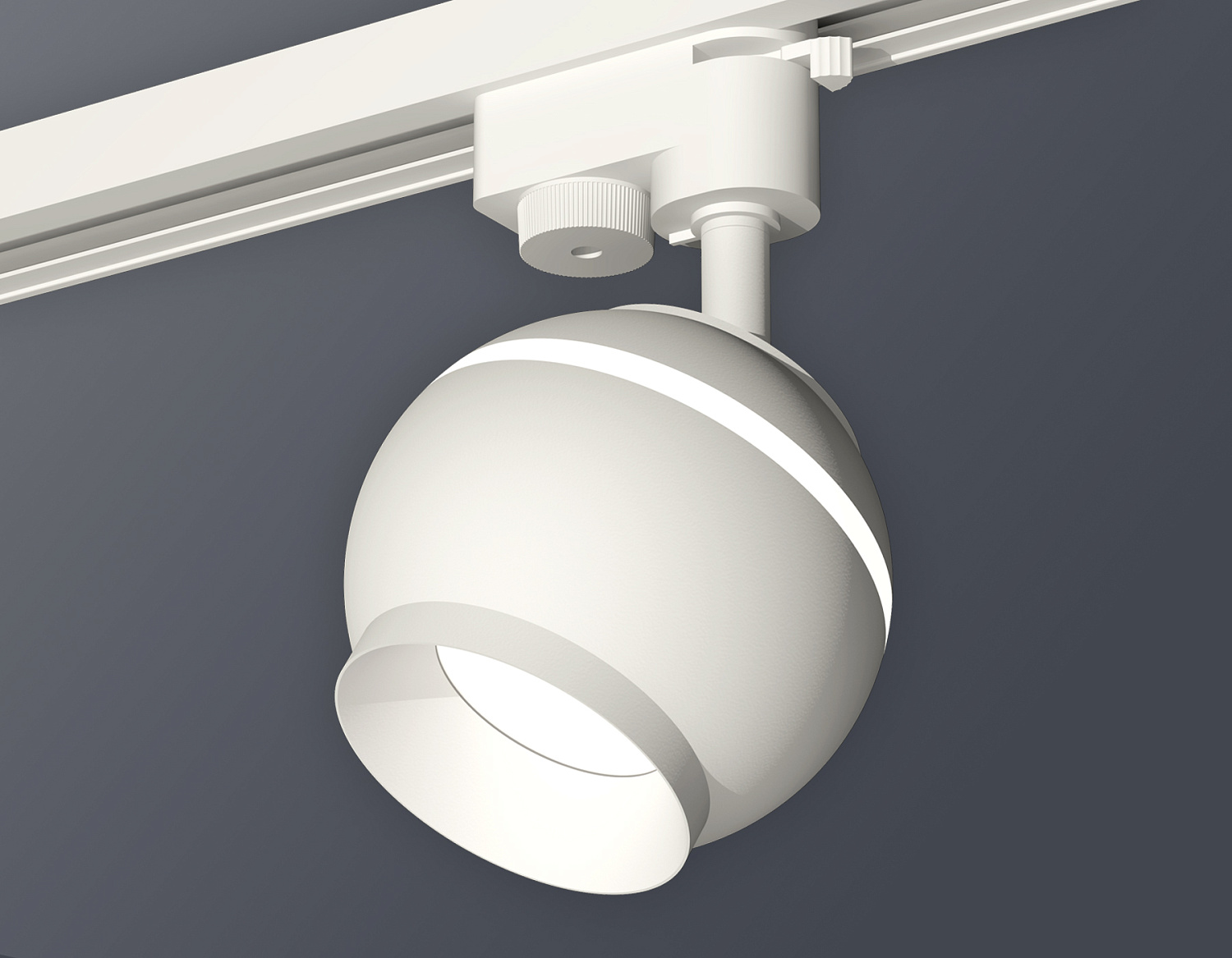 Комплект трекового однофазного светильника с подсветкой XT1101020 SWH белый песок MR16 GU5.3 LED 3W 4200K (A2520, C1101, N7030)