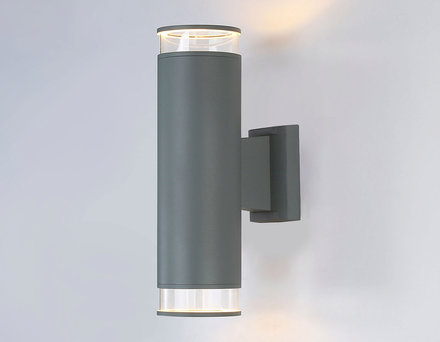 Уличный настенный архитектурный светильник ST3820/2 GR/CL серый/прозрачный IP54 GU10/2 max 35W 310*90*160