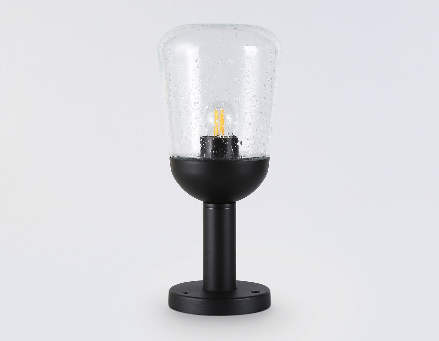 Уличный ландшафтный светильник ST2085 BK/CL черный/прозрачный IP54 E27 max 40W D150*350