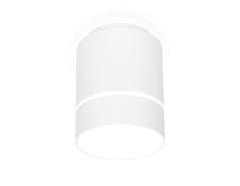 Накладной светодиодный точечный светильник TN256 WH/S белый/песок LED 4200K 7W D80*135