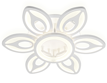 Потолочный светодиодный светильник с пультом FA462/6+1 GR серый 97W D650*120 (ПДУ РАДИО 2.4)