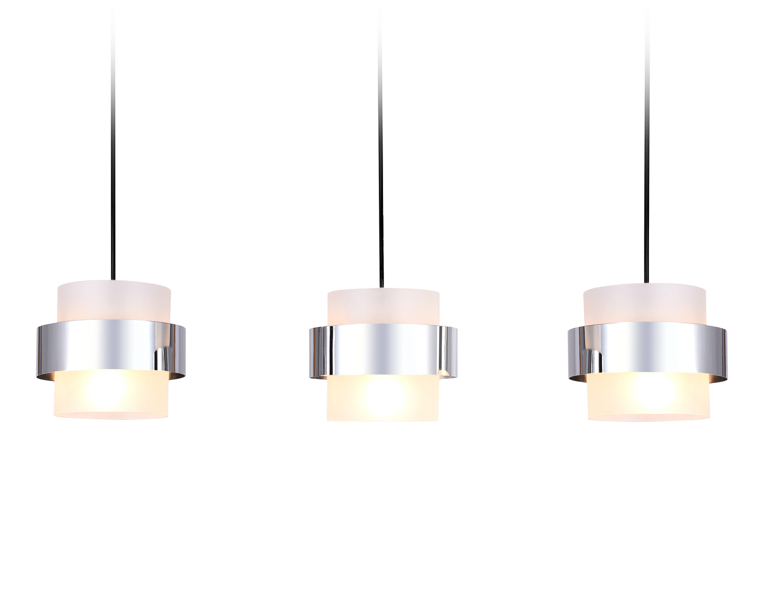 Подвесной светильник со сменной лампой TR3651/3 CH/FR хром/матовый E27/3 max 40W 820*180*700