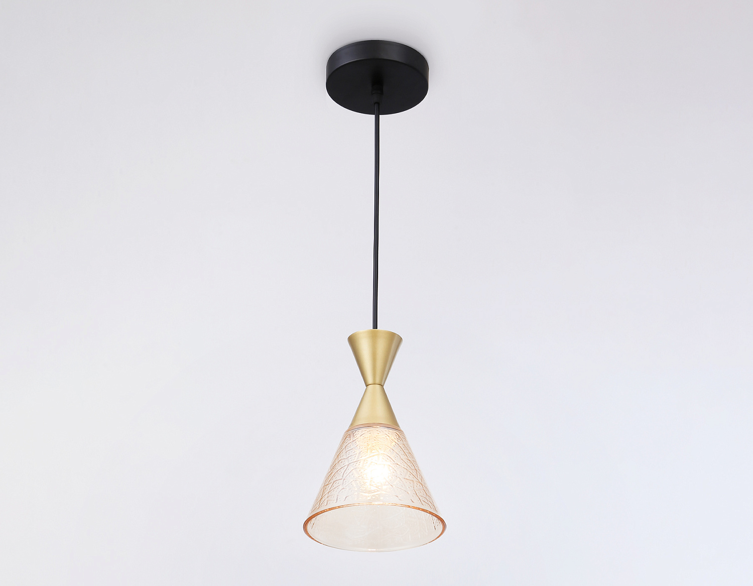 Подвесной светильник TR3173 BK/GD черный/золото E27 max 60W D155*1000